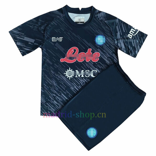 Camiseta y Pantalón Napoli Tercera Equipación 2022/23 Niño