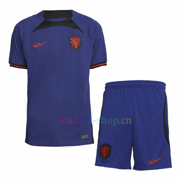 Camisa reserva da Holanda Copa do mundo infantil de 2022