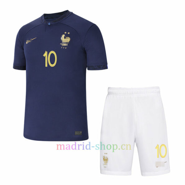 Camisa Mbappé França Home 2022 Infantil