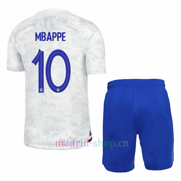 Mbappé France Away Shirt 2022 Child