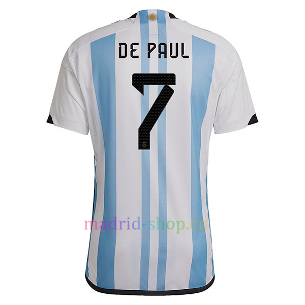 Buy Rodrigo De Paul Argentina Home Shirt 2022/23 cheap - madrid 