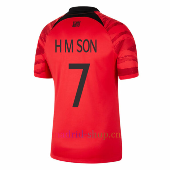 H M Son Camiseta Corea del Sur Primera Equipación 2022 Copa Mundial