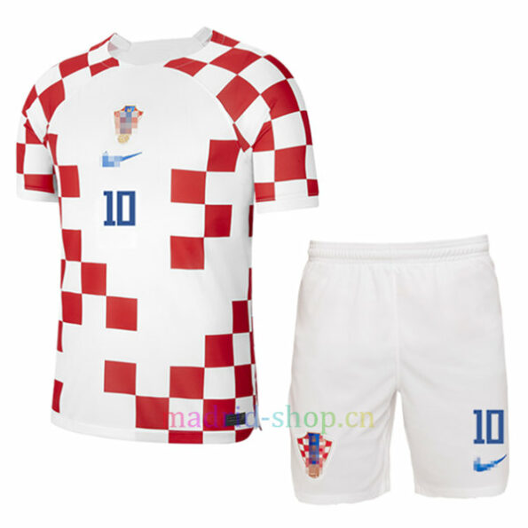 Camiseta Modrić Croacia Primera Equipación 2022 Copa Mundial Niño
