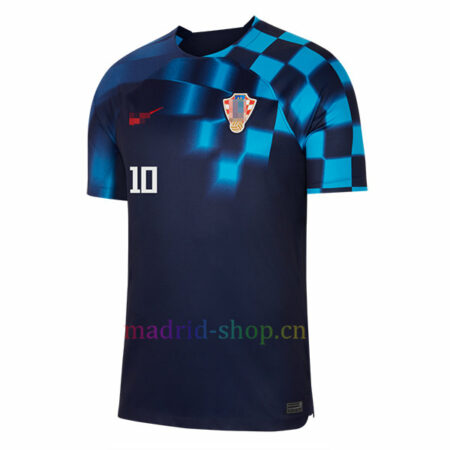 Camiseta Modrić Croacia Segunda Equipación 2022 Copa Mundial