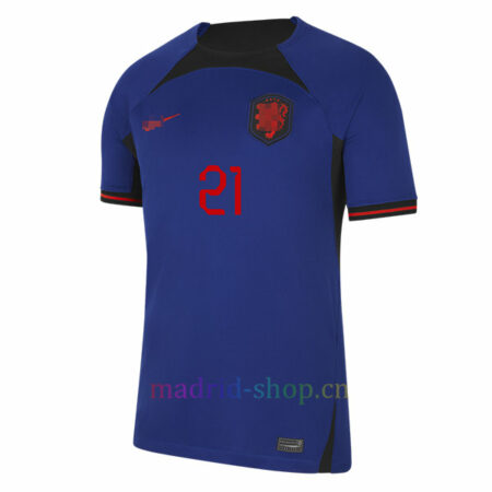 De Jong Camiseta Países Bajos Segunda Equipación 2022