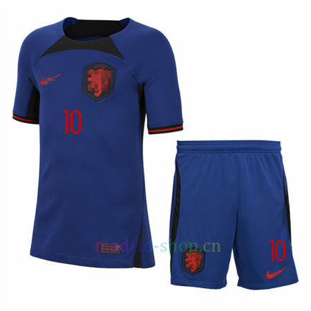 Memphis Depay Camiseta Países Bajos Segunda Equipación 2022 Niño