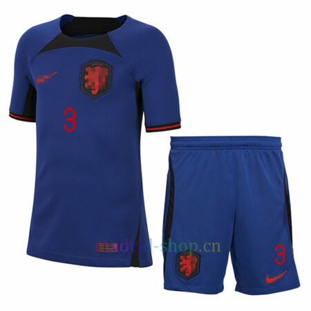 Ligt Camiseta Países Bajos Segunda Equipación 2022 Niño
