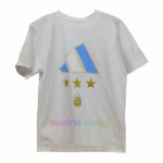Camiseta Argentina Con 3 Estrellas blanco