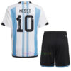 Camiseta Firmada Messi Argentina 3 Estrellas Primera Equipación 2022 Copa Mundial | madrid-shop.cn 5