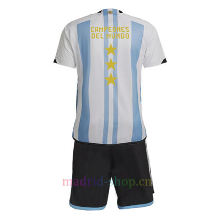 Camiseta y Pantalón Argentina 3 Estrellas Primera Equipación 2022/23 Niño | madrid-shop.cn
