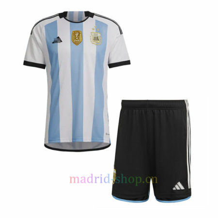 Camiseta y Pantalón Argentina de 3 Estrellas Primera Equipación 2022/23 Niño | madrid-shop.cn