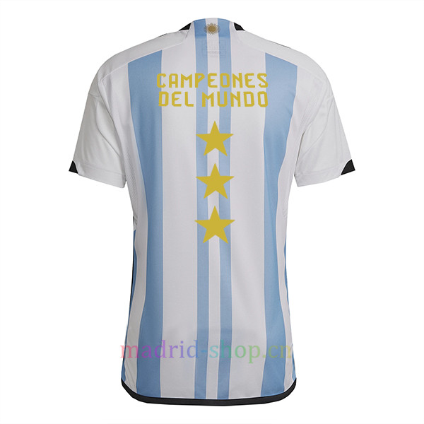 Camiseta Argentina Con 3 Estrellas Primera Equipación 2022 Copa Mundial | madrid-shop.cn