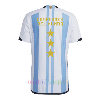 Camiseta Argentina Con 3 Estrellas Primera Equipación 2022 Version Jugador | madrid-shop.cn