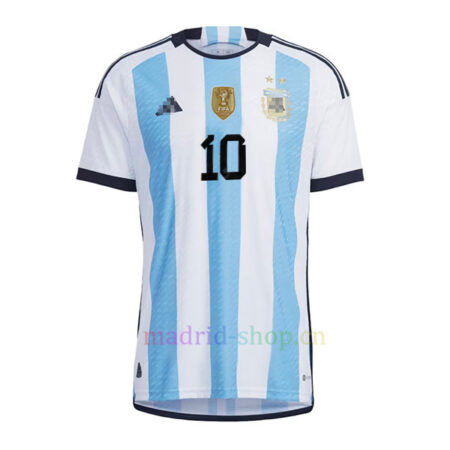 Camiseta Firmada Messi Argentina Primera Equipación 2022 Version Jugador