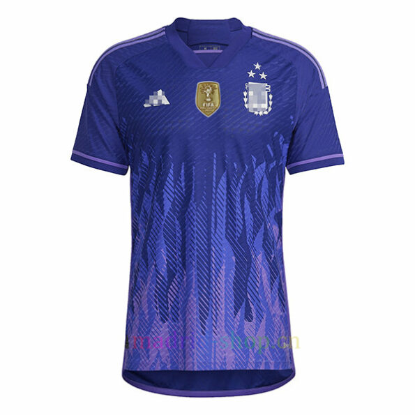 Camiseta Argentina de 3 Estrellas Segunda Equipación 2022 Version Jugador