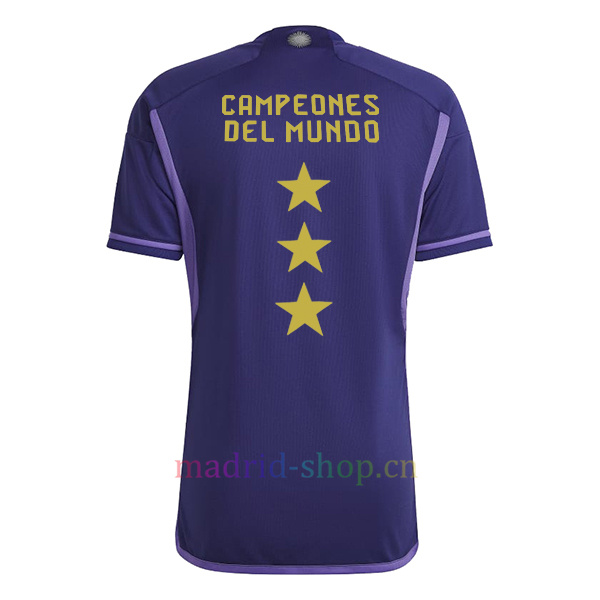 Camiseta Argentina Con 3 Estrellas Segunda Equipación 2022 Copa Mundial | madrid-shop.cn