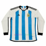 Camiseta Argentina Con 3 Estrellas Primera Equipación 2022 Manga Larga | madrid-shop.cn 2