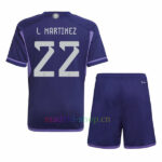 Camiseta de L. Martínez Argentina Segunda Equipación 2022/23 Niño