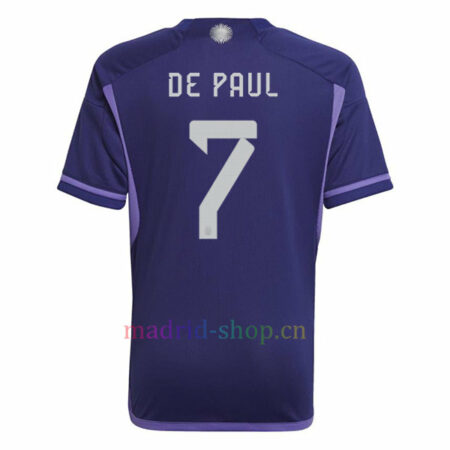 Camiseta Rodrigo De Paul Argentina Segunda Equipación 2022/23 | madrid-shop.cn