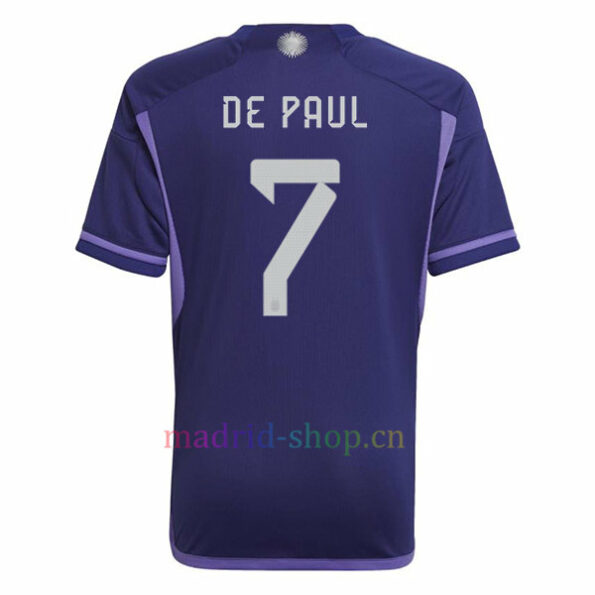 Camiseta Rodrigo De Paul Argentina Segunda Equipación 2022