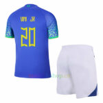 Camiseta Vini JR Brasil Segunda Equipación 2022/23 Niño