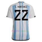 Conjunto de Camisetas de L. Martínez Argentina Primera Equipación 2022 Niño