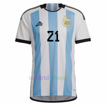 Camiseta Argentina Dybala Primera Equipación 2022