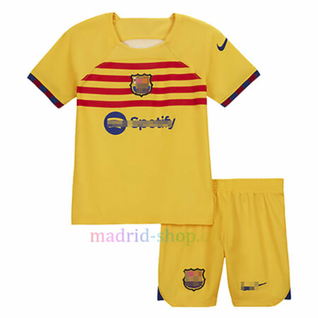 Conjunto de Camisetas Barça Cuarto Equipación 2022/23 Niño