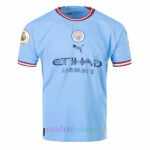 Conjunto de camisa Home do Manchester City 2022/23 Kids Haaland 9