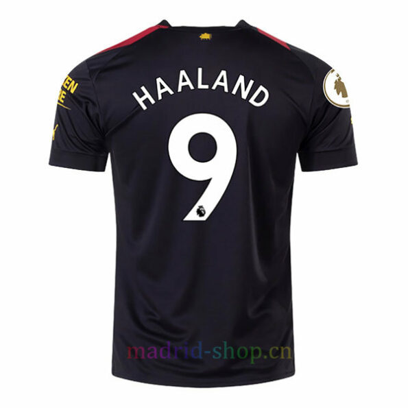Camisa Away do Manchester City 2022/23 Versão do Jogador Haaland 9