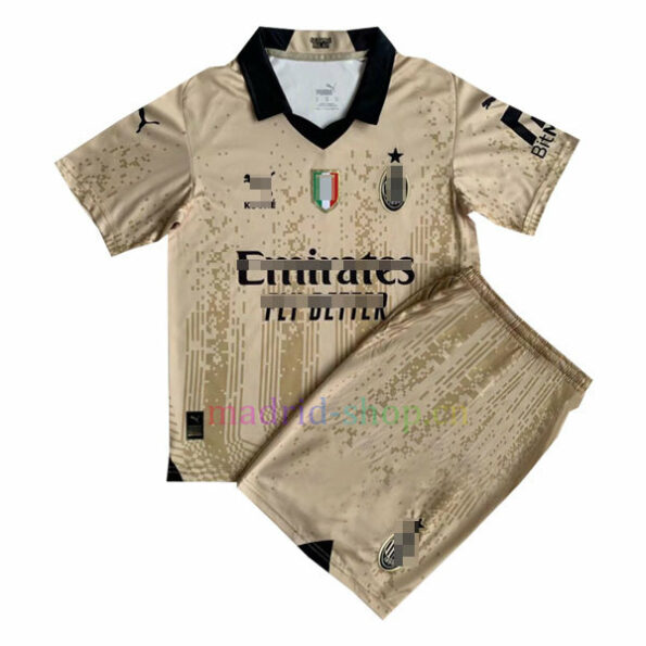 Conjunto de Camisa de Goleiro do AC Milan 2022/23 Infantil
