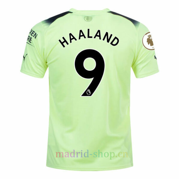 Camiseta Manchester City Tercera Equipación 2022/23 Versión Jugador Haaland 9