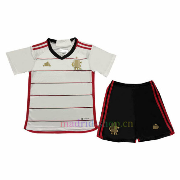 Conjunto de Camiseta Flamengo Segunda Equipación 2023-24 Niño