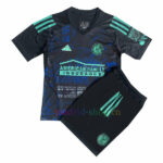 Conjunto de camisetas infantis Inter Miami 2023-24 edição especial preta e verde