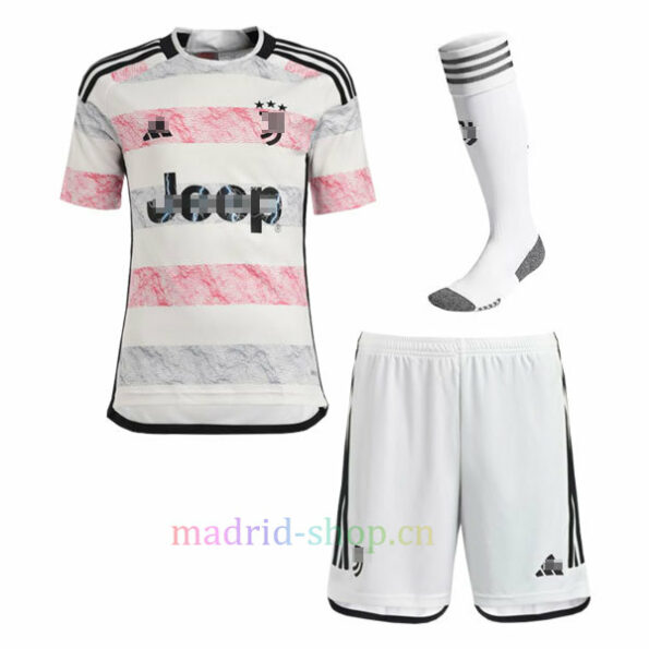 Conjunto de camisas reserva da Juventus 2023-24 infantil