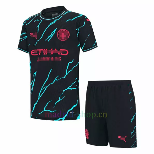 Man City Third Shirt Set 2023-24 Kids