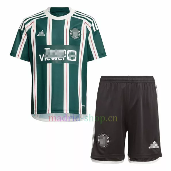 Man United Away Shirt Kit 2023-24 Kids