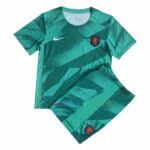 Conjunto de Camiseta Portero Femenina de Escocia Segunda Equipación 2023 Niño