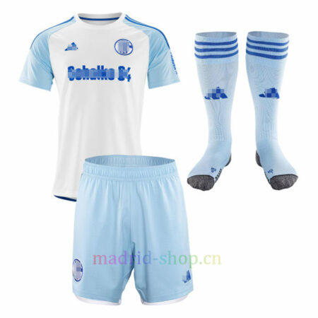 Conjunto de Camiseta Schalke 04 Segunda Equipación 2023-24 Niño