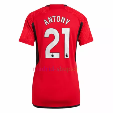 Camiseta Antony Man United Primera Equipación 2023-24 Mujer
