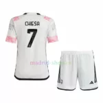 Conjunto de Camiseta Chiesa Juventus Primera Equipación 2023-24 Niño