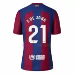 De Jong Barça Maillot Domicile 2023-24 Femme