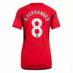Camiseta Fernandes Man United Primera Equipación 2023-24 Mujer