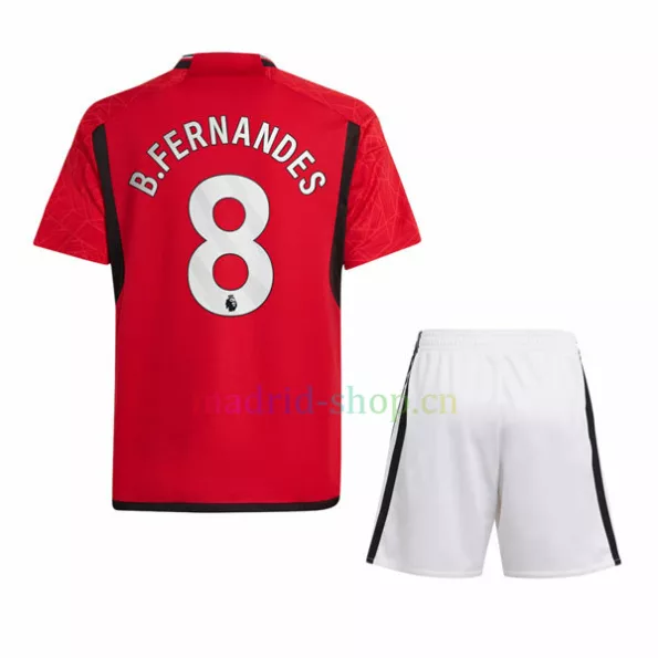 Maglia Fernandes Man United Home Kit 2023-24 Bambino