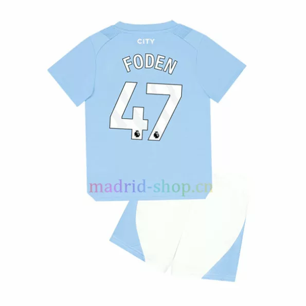 Conjunto de Camiseta Foden Man City Primera Equipación 2023-24 Niño