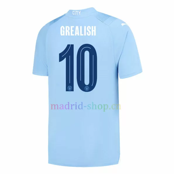 Camiseta Grealish Man City Primera Equipación 2023-24 UEFA Champions League