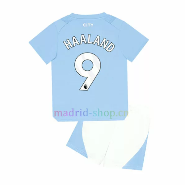 Conjunto de Camiseta Haaland Man City Primera Equipación 2023-24 Niño