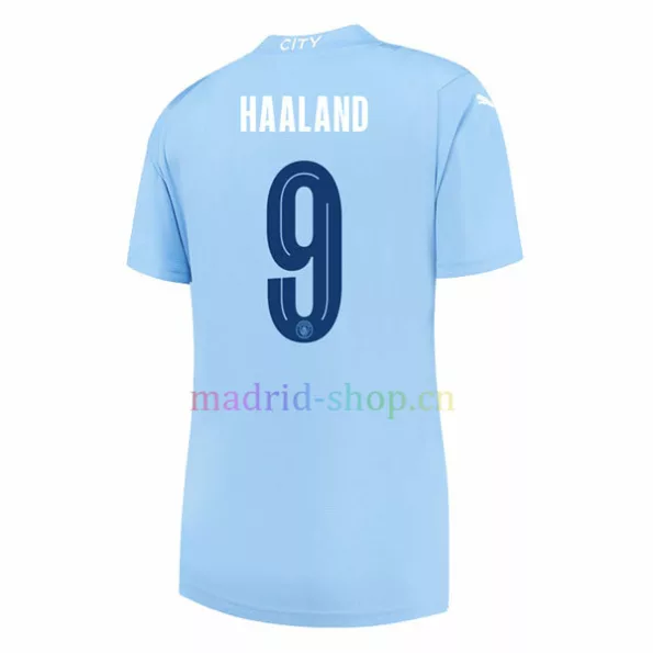 Camiseta Haaland Man City de UCL Primera Equipación 23-24 Mujer
