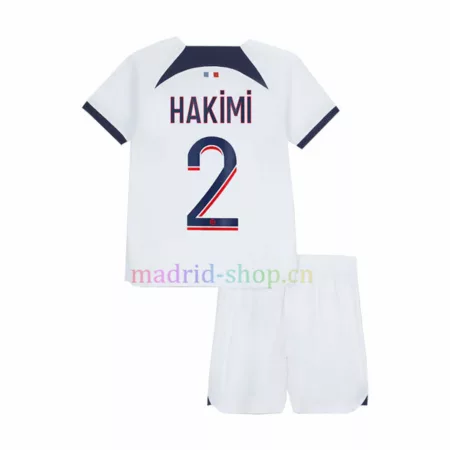 Conjunto de Camiseta Hakimi Paris S-Germain Segunda Equipación 2023-24 Niño