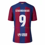 Maglia Lewandowski Barcellona Home 2023-24 UEFA Champions League